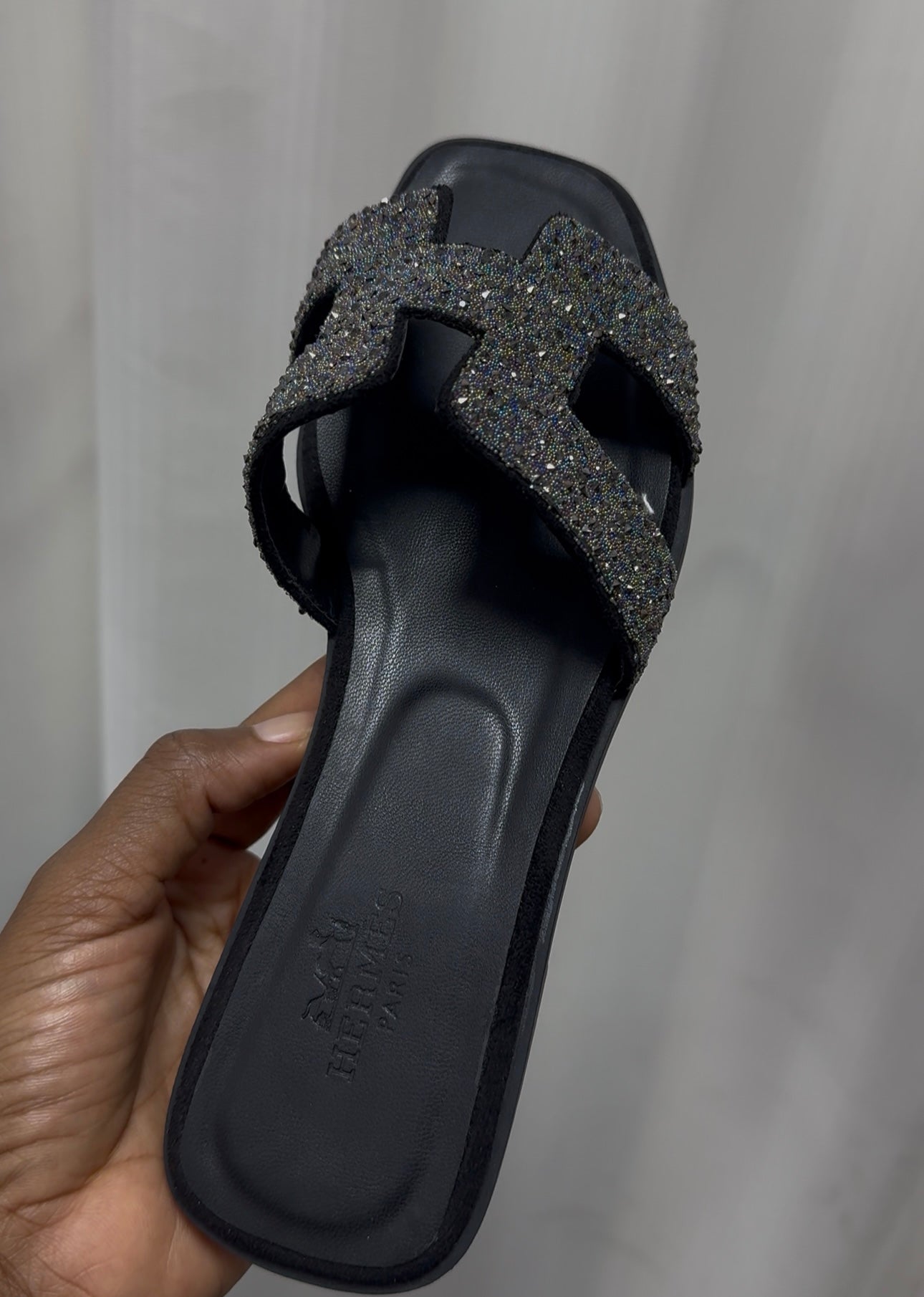 Sandales hermes strass