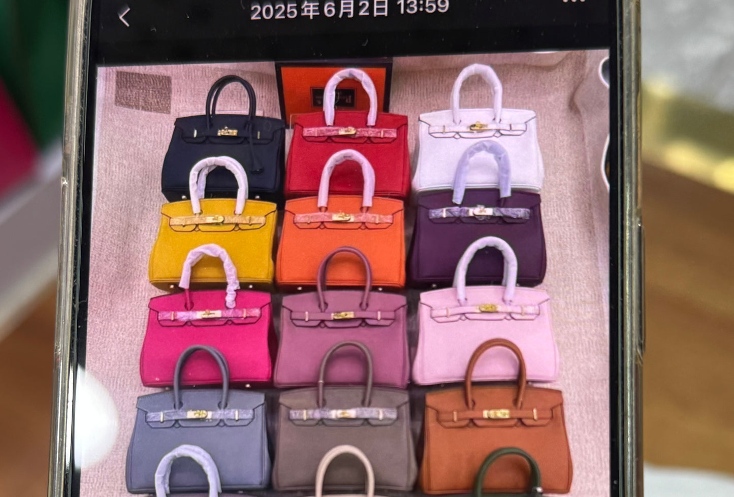 Sac hermes avec accessoires 35cm