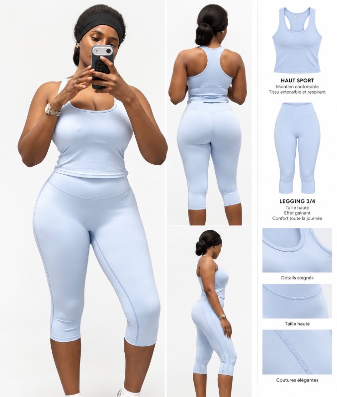 Set clean girl débardeur sport