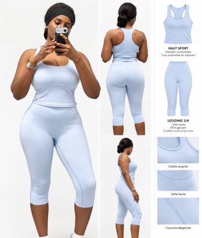 Set clean girl débardeur sport