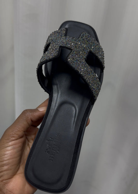Sandales hermes strass