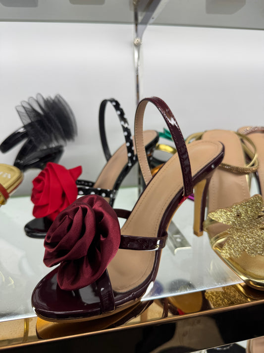 Chaussures avec rose
