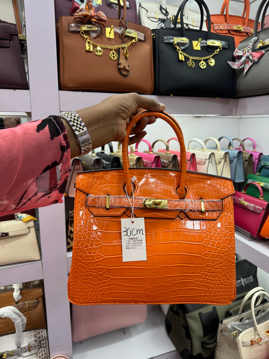 Sac hermès 30cm cuire crocodile