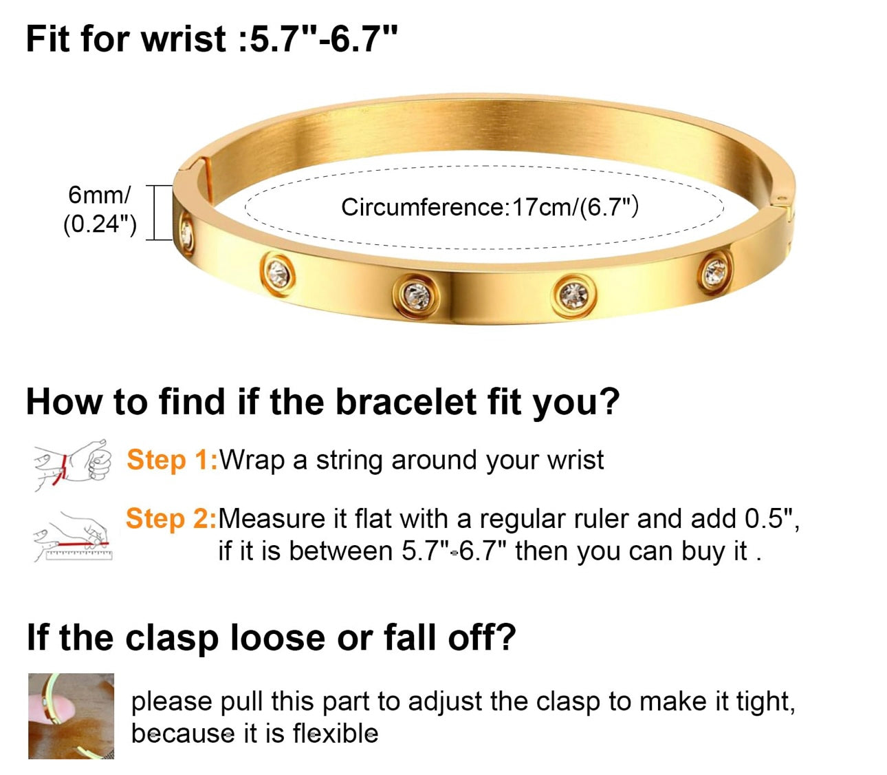 Bracelet cartier strass 5 pièces